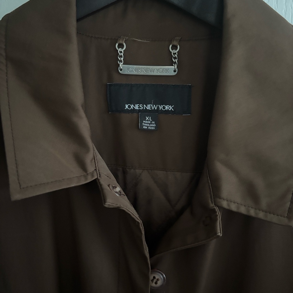 Jones New York Women's Brown Trench Coat
